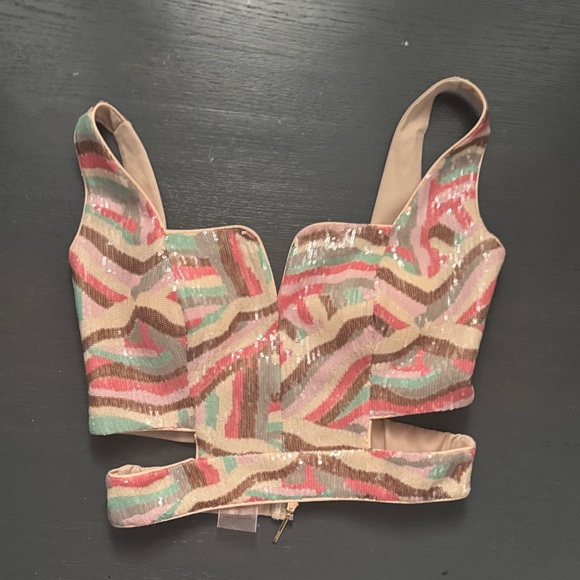 Colorful sequin Patterned Top - Picture 2 of 2